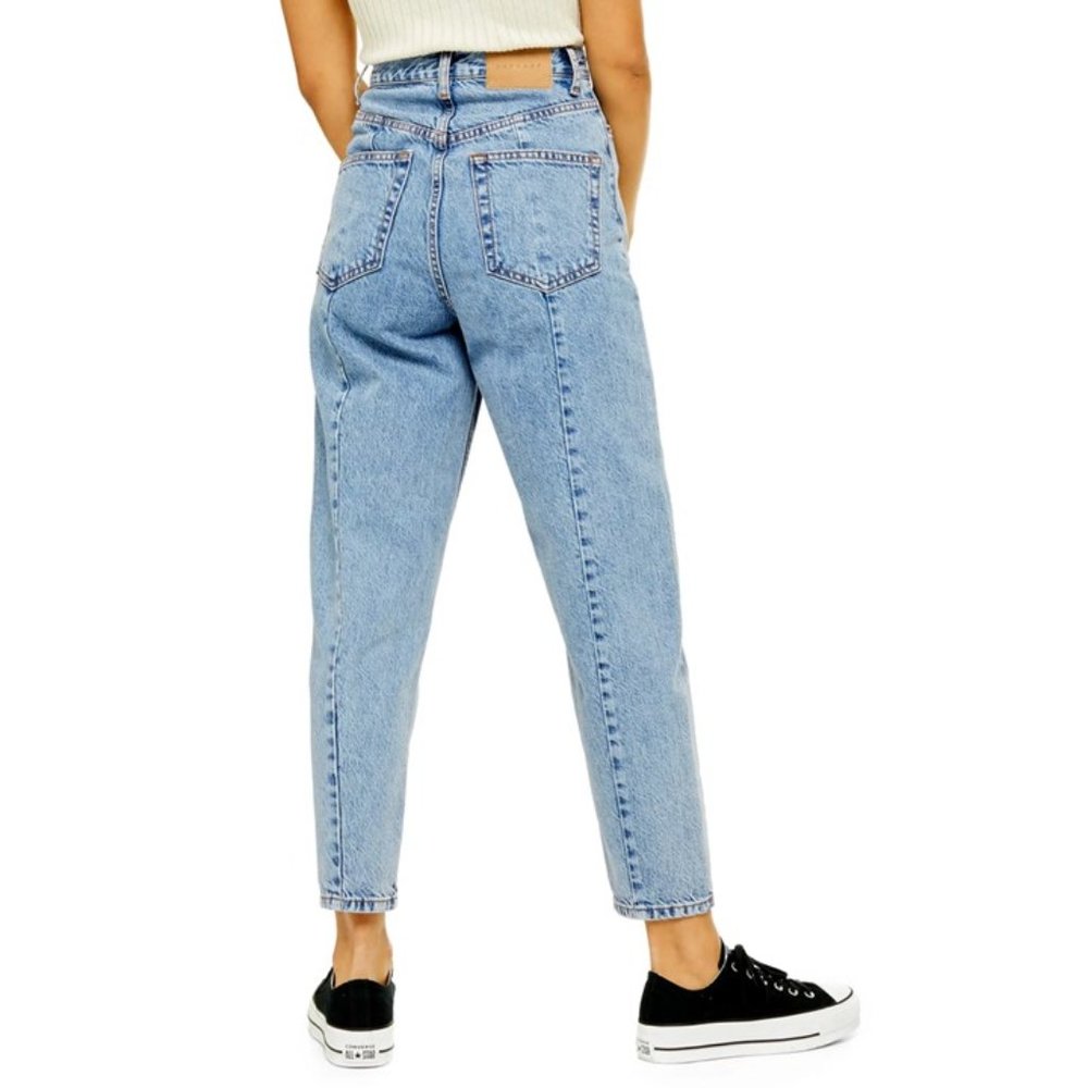 Topshop Ovoid Crop Moto Jeans - Picture 2 of 14